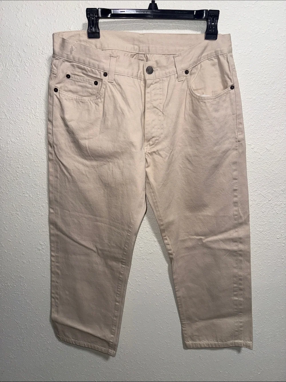 Gucci Made in Italy Cream Denim Jeans Pants Mens Size 52 Beige Designer Luxury